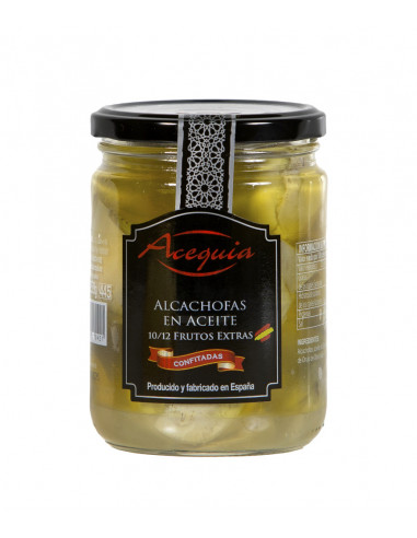 Alcachofas en Aceite Enteras Extras 10/12 Frutos 445